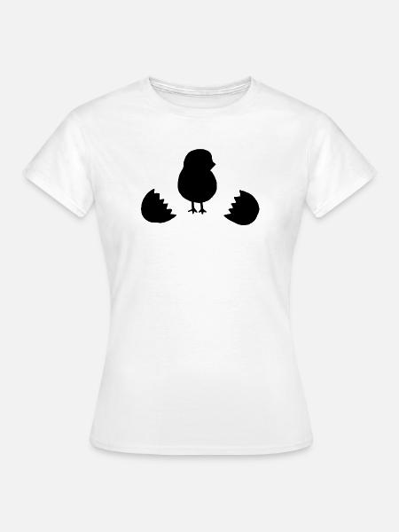Baby-Küken-Ei - Frauen T-Shirt - Weiß