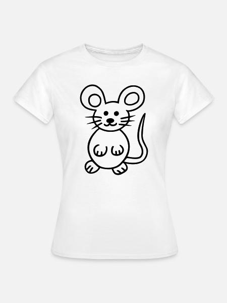 Maus, Mausi - Frauen T-Shirt - Weiß