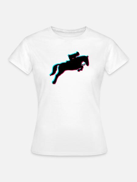 Pferde-Reiten - Frauen T-Shirt - Weiß