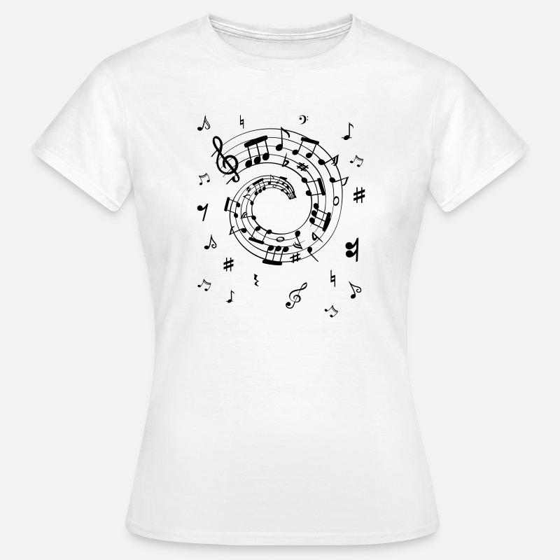 Musical notes - Women's T-Shirt - white