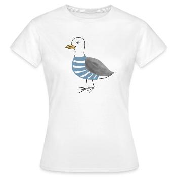Mouette Maritim - T-shirt Femme - blanc - Devant - AI Model Female 172 dark (172cm)