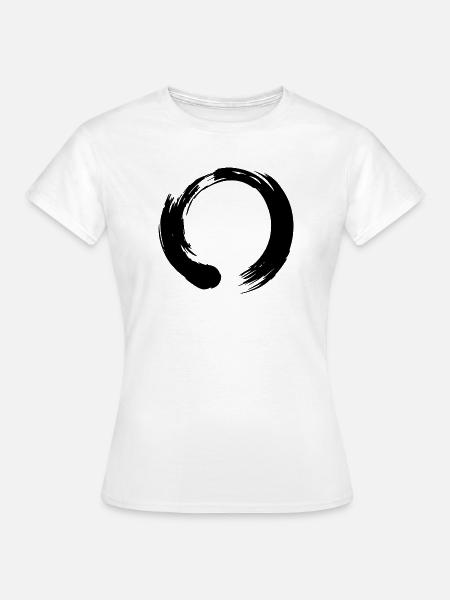 Enso zen Kreis - Frauen T-Shirt - Weiß