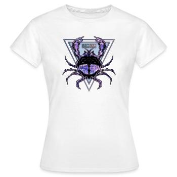 Sternzeichen Krebs - Frauen T-Shirt - Weiß - Vorne - AI Model Female 172 dark (172cm)