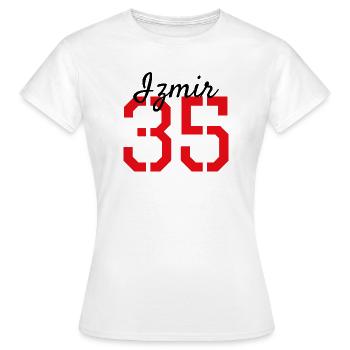 Izmir 35 Turquie - T-shirt Femme - blanc - Devant - AI Model Female 172 dark (172cm)