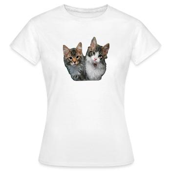 Kittens - Women's T-Shirt - white - Front - AI Model Female 172 dark (172cm)