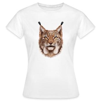 Luchs - Frauen T-Shirt - Weiß - Vorne - AI Model Female 172 dark (172cm)