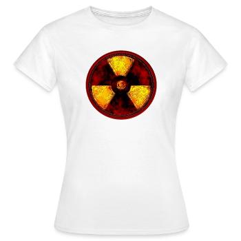 radioaktiv - Frauen T-Shirt - Weiß - Vorne - AI Model Female 172 dark (172cm)