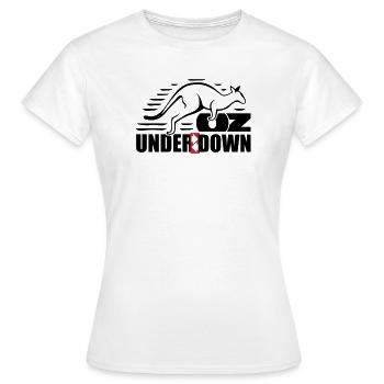 down under - Frauen T-Shirt - Weiß - Vorne - AI Model Female 172 dark (172cm)