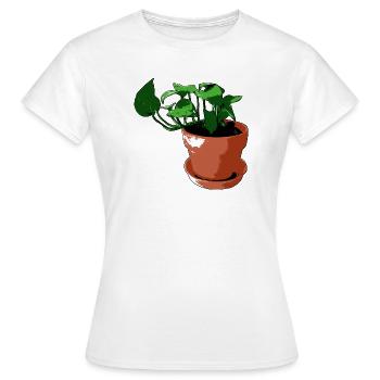 Plante - T-shirt Femme - blanc - Devant - AI Model Female 172 dark (172cm)