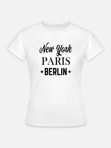 Top Städte der Welt - Frauen T-Shirt - Weiß