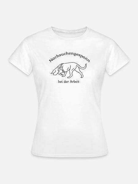 Nachsuchengespann - Frauen T-Shirt - Weiß