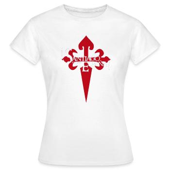 Santiago (obscurité) - T-shirt Femme - blanc - Devant - AI Model Female 172 dark (172cm)
