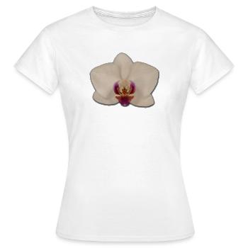 Orchids - Women's T-Shirt - white - Front - AI Model Female 172 dark (172cm)