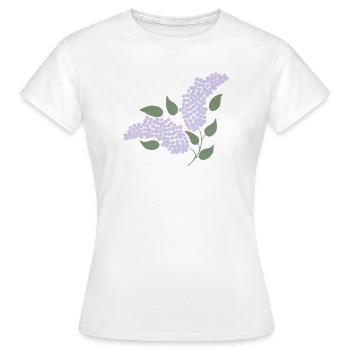 Lilas - T-shirt Femme - blanc - Devant - AI Model Female 172 dark (172cm)