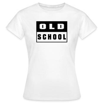 Old School - T-shirt Femme - blanc - Devant - AI Model Female 172 dark (172cm)