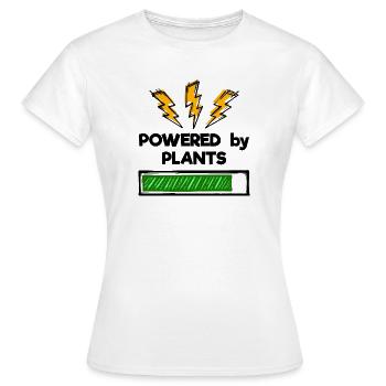 Vegetarian vegan statement - Women's T-Shirt - white - Front - AI Model Female 172 dark (172cm)