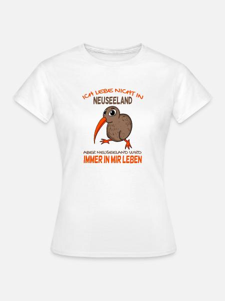 Kiwi Neuseeland - Frauen T-Shirt - Weiß
