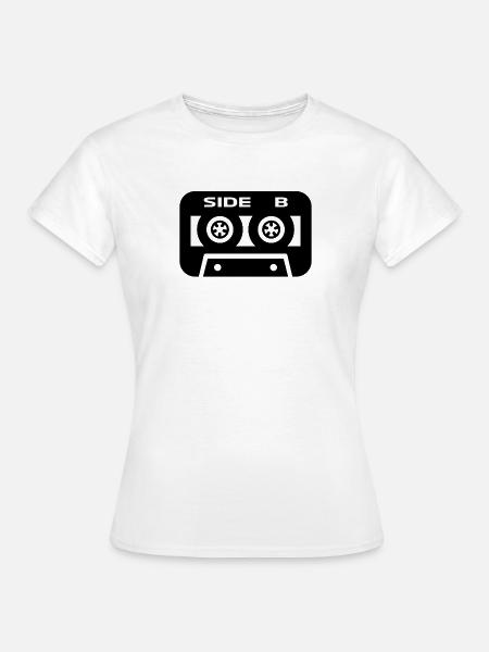 Audio Casette Side B - Frauen T-Shirt - Weiß