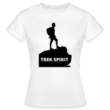 TREK SPIRIT - Women's T-Shirt - white - Front - AI Model Female 172 dark (172cm)