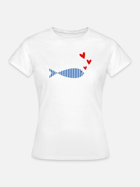 FISCH. SARDINE. FISCH. APRILFISCH. MEER - Frauen T-Shirt - Weiß