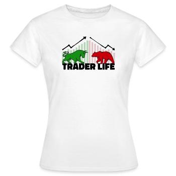 Finanzen Statement Traden - Frauen T-Shirt - Weiß - Vorne - AI Model Female 172 dark (172cm)