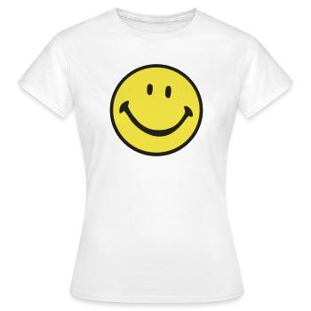 Sourire - T-shirt Femme - blanc - Devant - AI Model Female 172 dark (172cm)