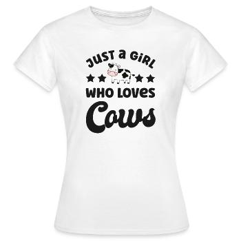 Vache Vaches - T-shirt Femme - blanc - Devant - AI Model Female 172 dark (172cm)
