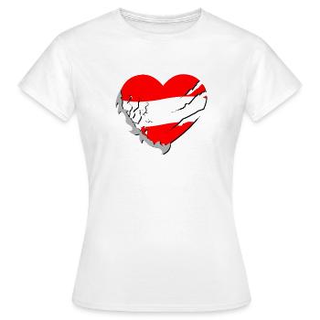 Autriche - Autriche - T-shirt Femme - blanc - Devant - AI Model Female 172 dark (172cm)