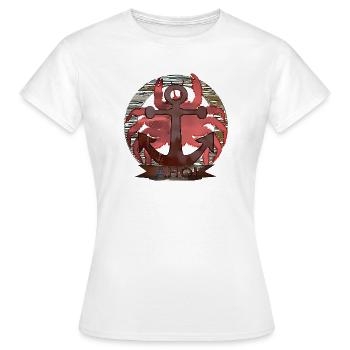 Le crabe de maritim - T-shirt Femme - blanc - Devant - AI Model Female 172 dark (172cm)