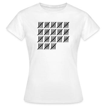 90 Geburtstag Strichliste - 90 Jahre alt - Frauen T-Shirt - Weiß - Vorne - AI Model Female 172 dark (172cm)