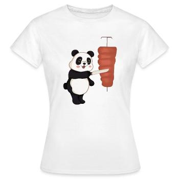 Doner Kebab Panda Kebab - T-shirt Femme - blanc - Devant - AI Model Female 172 dark (172cm)