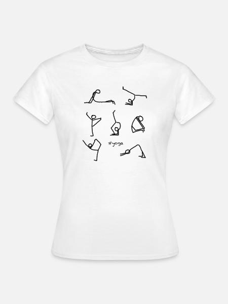 yoga - Frauen T-Shirt - Weiß