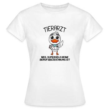 Tierarzt - Frauen T-Shirt - Weiß - Vorne - AI Model Female 172 dark (172cm)