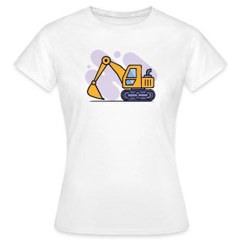 Kids Bagger Spielzeug - Frauen T-Shirt - Weiß - Vorne - AI Model Female 172 dark (172cm)