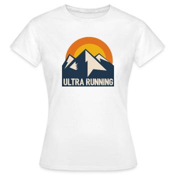 Ultra Running - Women's T-Shirt - white - Front - AI Model Female 172 dark (172cm)