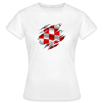 Croatie - Croatie - T-shirt Femme - blanc - Devant - AI Model Female 172 dark (172cm)