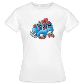 Strawberry Mobile - Women's T-Shirt - white - Front - AI Model Female 172 dark (172cm)