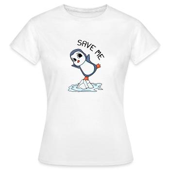 Environnement Changement climatique Protection du climat - T-shirt Femme - blanc - Devant - AI Model Female 172 dark (172cm)