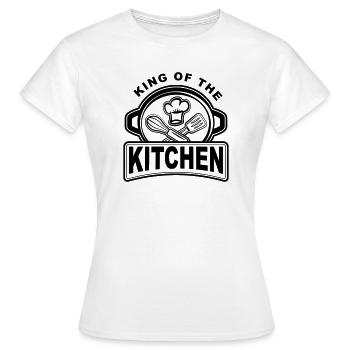King of the Kitchen - Coole Köche und Hausmänner - Frauen T-Shirt - Weiß - Vorne - AI Model Female 172 dark (172cm)