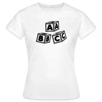 ABC-Blöcke - Frauen T-Shirt - Weiß - Vorne - AI Model Female 172 dark (172cm)