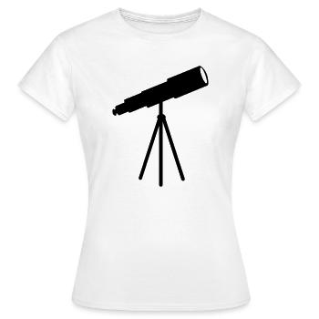 Télescope Stargazer - T-shirt Femme - blanc - Devant - AI Model Female 172 dark (172cm)