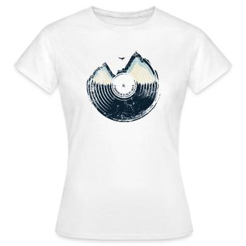 Echo Ridge Mountain Vinyl - Frauen T-Shirt - Weiß - Vorne - AI Model Female 172 dark (172cm)