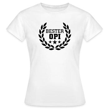 Bester Opi - Frauen T-Shirt - Weiß - Vorne - AI Model Female 172 dark (172cm)