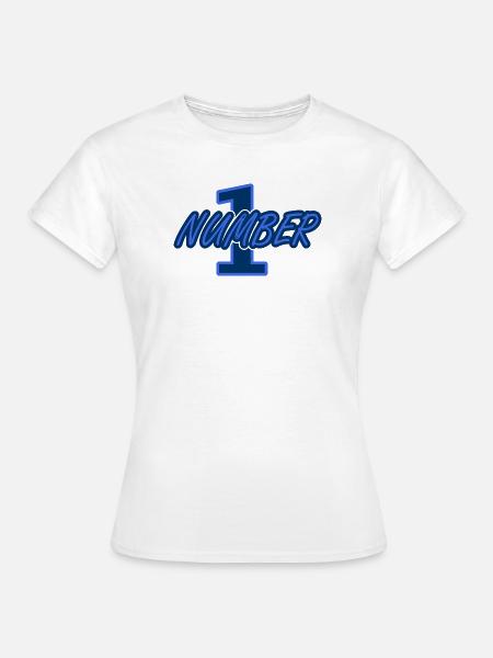 NUMMER 1 - Frauen T-Shirt - Weiß