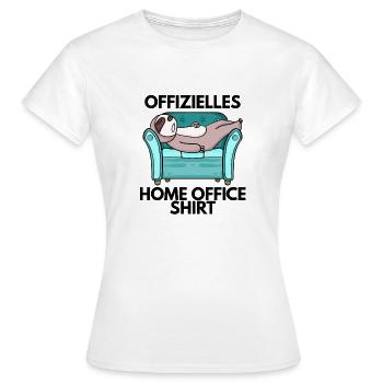 Home Office - Frauen T-Shirt - Weiß - Vorne - AI Model Female 172 dark (172cm)