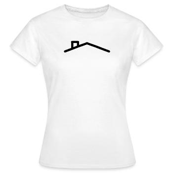 Toit de la maison - T-shirt Femme - blanc - Devant - AI Model Female 172 dark (172cm)
