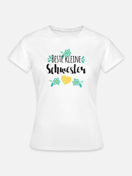 Beste Kleine Schwester - Frauen T-Shirt - Weiß