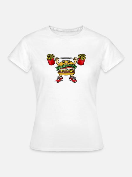 Hamburger Pommes - Frauen T-Shirt - Weiß