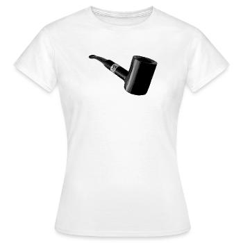 Poker Pipe - T-shirt Femme - blanc - Devant - AI Model Female 172 dark (172cm)