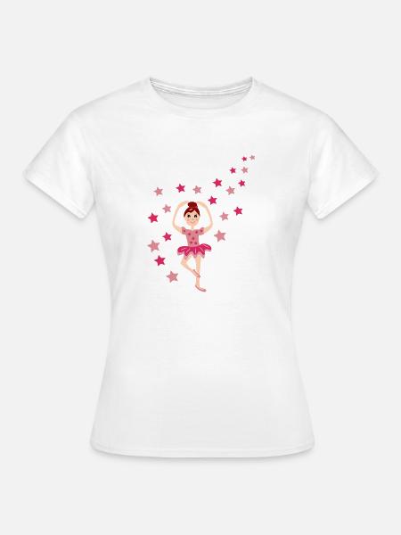 Klassische Tänzerin - Frauen T-Shirt - Weiß